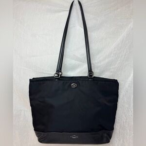 Coach Classic Black Nylon Tote